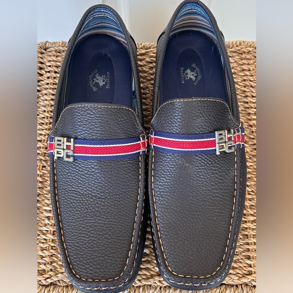 Beverly Hills Polo Club Men’s Rich Loafers Brown‎ Size 10.5